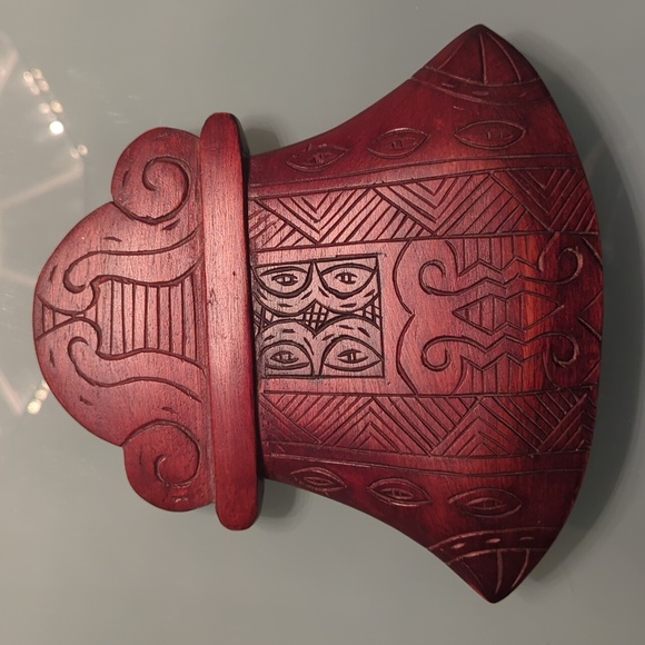 Handmade Wood Art, Handcarved Tribal Wood Sculpture - Picture 10 of 12
